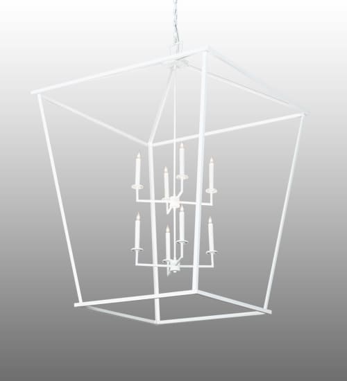 8 Light 59" Wide Taper Candle Pendant