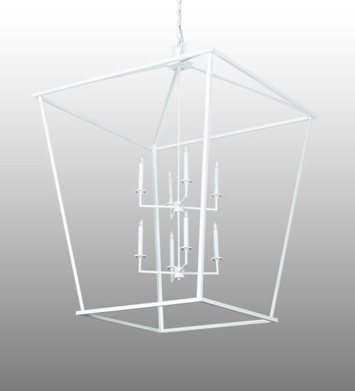 8 Light 59" Wide Taper Candle Pendant