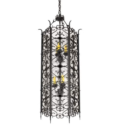 6 Light 18" Wide Taper Candle Pendant