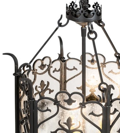 6 Light 18" Wide Taper Candle Pendant