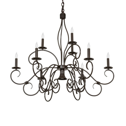 Meyda Tiffany Grace 9 Light 40" Wide Taper Candle Style Chandelier