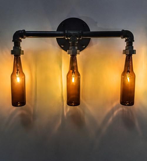 PipeDream 3 Light 15" Tall Wall Sconce