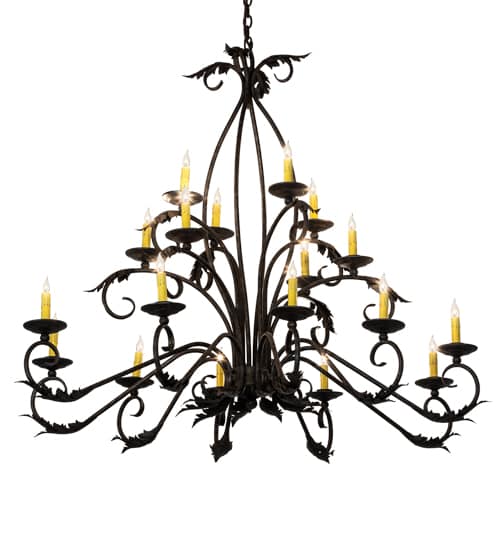 Long Windsor 18 Light 40" Wide Taper Candle Style Chandelier