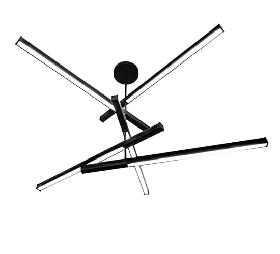 5 Light 94" Wide Abstract Pendant