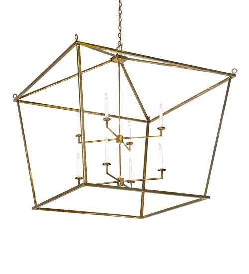 8 Light 71" Wide Taper Candle Pendant