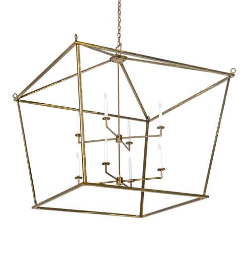 8 Light 71" Wide Taper Candle Pendant