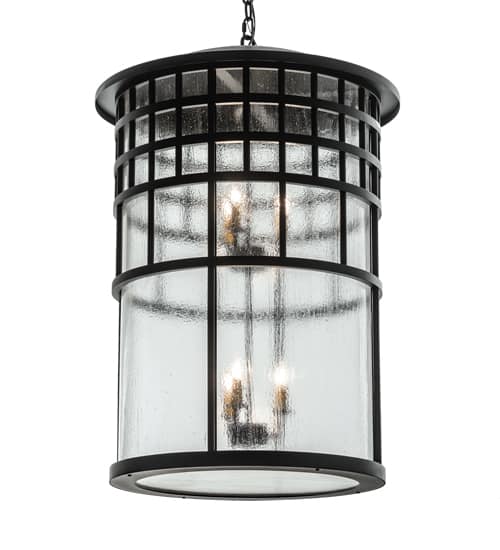 6 Light 24" Wide Taper Candle Pendant
