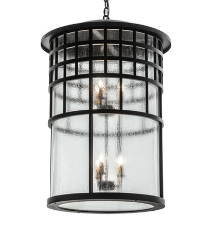 6 Light 24" Wide Taper Candle Pendant