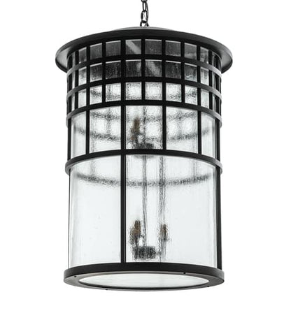 6 Light 24" Wide Taper Candle Pendant