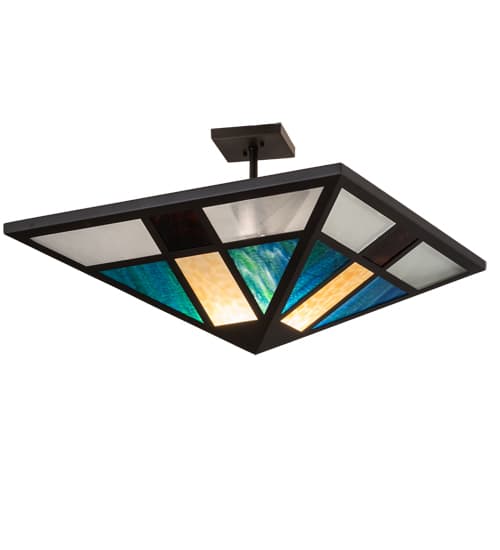 Polaris 43" Wide Semi-Flush Ceiling Fixture