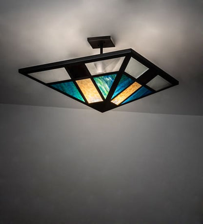 Polaris 43" Wide Semi-Flush Ceiling Fixture