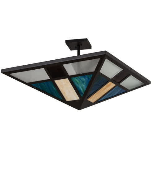 Polaris 43" Wide Semi-Flush Ceiling Fixture