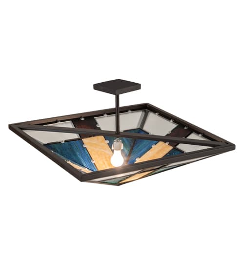 Polaris 43" Wide Semi-Flush Ceiling Fixture
