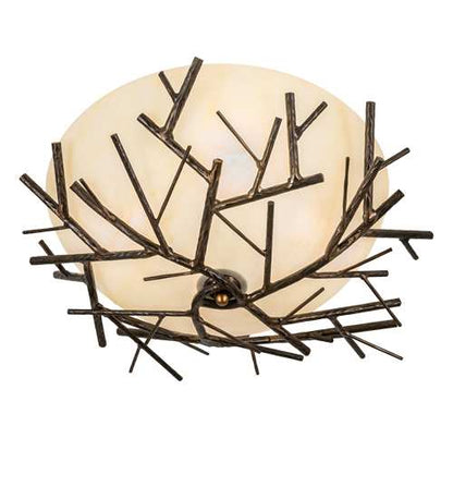 Branches 4 Light 23" Wide Semi-Flush Bowl Ceiling Fixture
