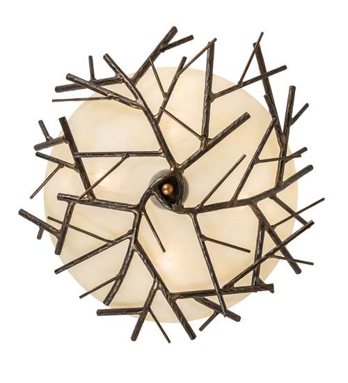 Branches 4 Light 23" Wide Semi-Flush Bowl Ceiling Fixture