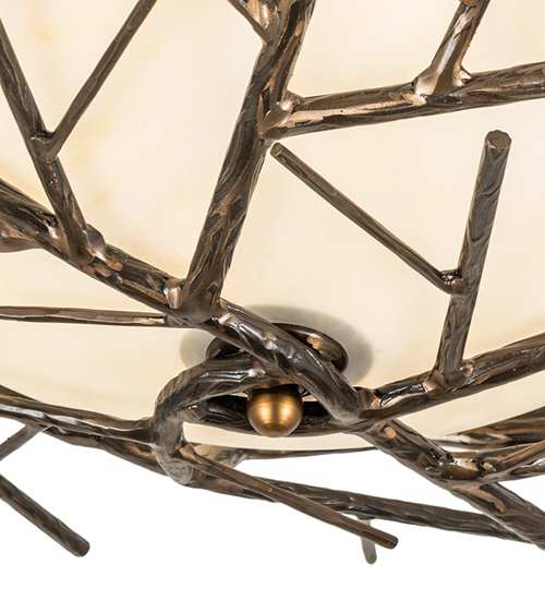 Branches 4 Light 23" Wide Semi-Flush Bowl Ceiling Fixture