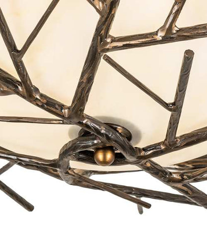 Branches 4 Light 23" Wide Semi-Flush Bowl Ceiling Fixture