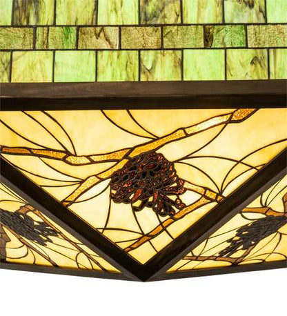Pinecone 4 Light 33" Wide Semi-Flush Ceiling Fixture