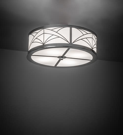 Revival Deco Cilindro 4 Light 22" Wide Semi-Flush Drum Ceiling Fixture