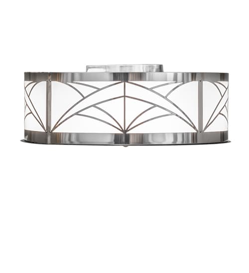 Revival Deco Cilindro 4 Light 22" Wide Semi-Flush Drum Ceiling Fixture