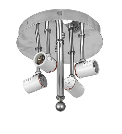 Revival Deco Cilindro 4 Light 22" Wide Semi-Flush Drum Ceiling Fixture