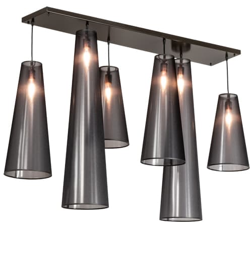6 Light 13" Wide Multi Light Pendant