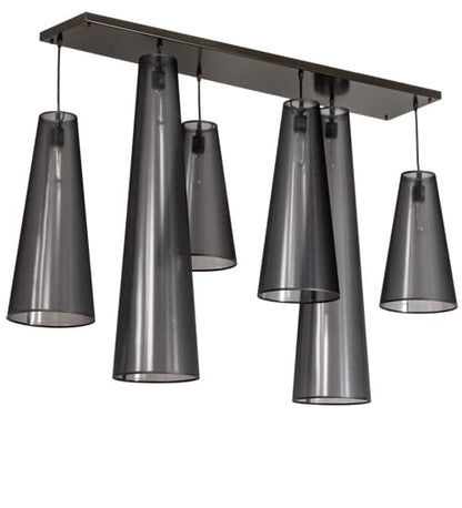6 Light 13" Wide Multi Light Pendant
