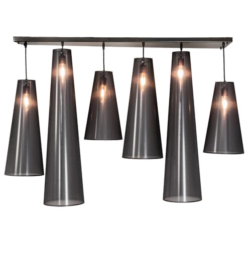 6 Light 13" Wide Multi Light Pendant