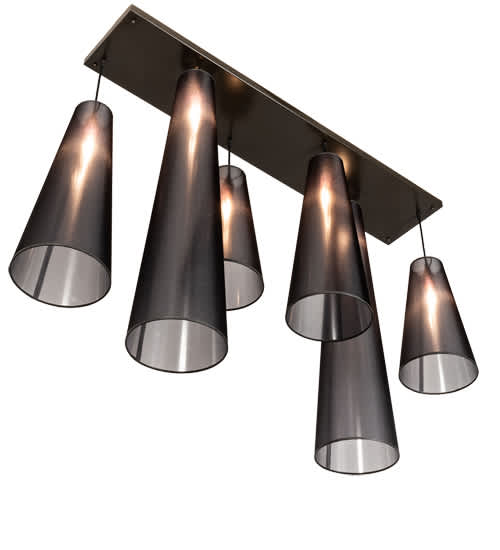 6 Light 13" Wide Multi Light Pendant
