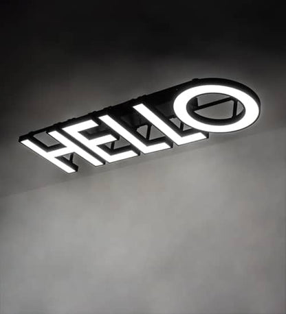 Personalized 81" Wide LED Semi-Flush Ceiling Fixture