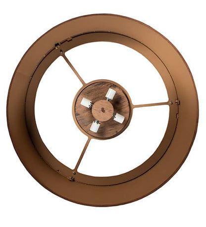 Cilindro 4 Light 32" Wide Flush Mount Drum Ceiling Fixture