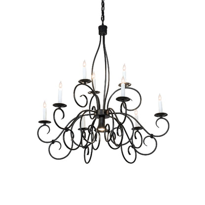 Meyda Tiffany Grace 9 Light 36" Wide Taper Candle Style Chandelier