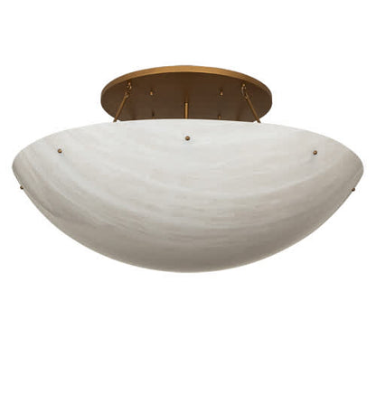 Artesia 12 Light 60" Wide Semi-Flush Bowl Ceiling Fixture - Gold Metallic Finish