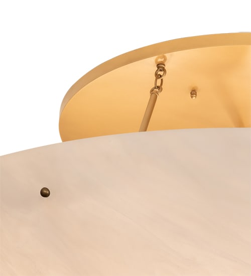 Artesia 12 Light 60" Wide Semi-Flush Bowl Ceiling Fixture - Gold Metallic Finish