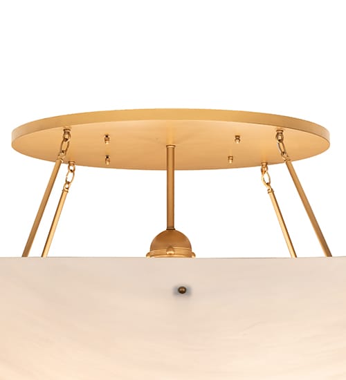 Artesia 12 Light 60" Wide Semi-Flush Bowl Ceiling Fixture - Gold Metallic Finish