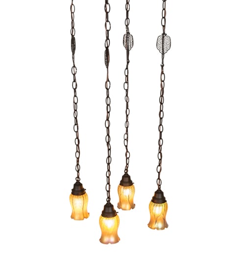 4 Light 21" Wide Multi Light Pendant