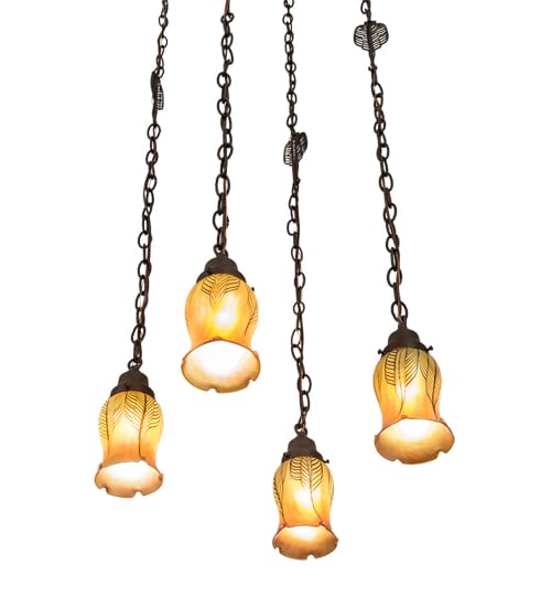 4 Light 21" Wide Multi Light Pendant
