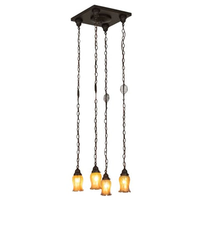 4 Light 21" Wide Multi Light Pendant
