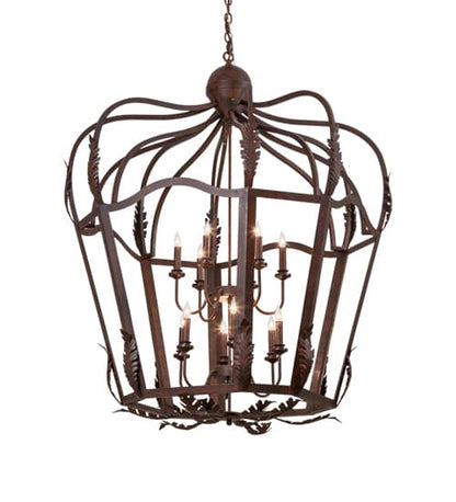 12 Light 43" Wide Taper Candle Pendant