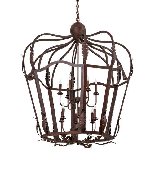 12 Light 43" Wide Taper Candle Pendant