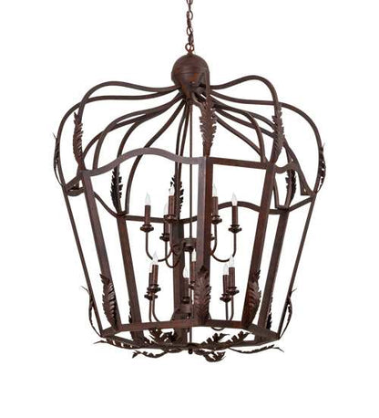 12 Light 43" Wide Taper Candle Pendant