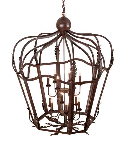 12 Light 43" Wide Taper Candle Pendant