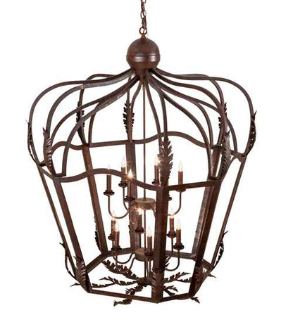 12 Light 43" Wide Taper Candle Pendant