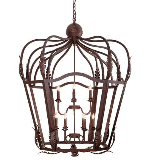 12 Light 43" Wide Taper Candle Pendant