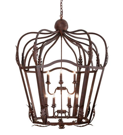 12 Light 43" Wide Taper Candle Pendant