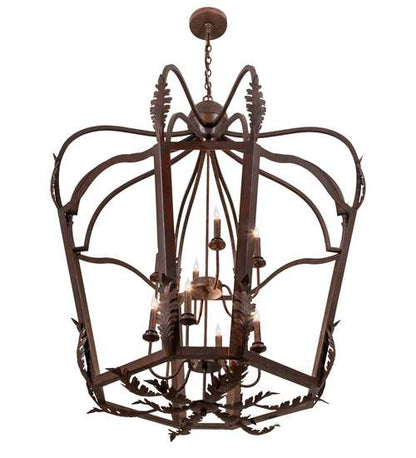 12 Light 43" Wide Taper Candle Pendant