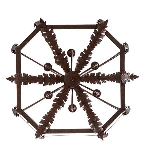 12 Light 43" Wide Taper Candle Pendant