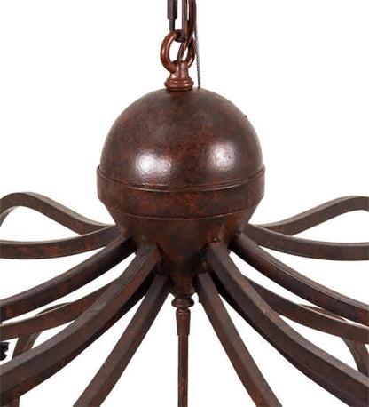 12 Light 43" Wide Taper Candle Pendant