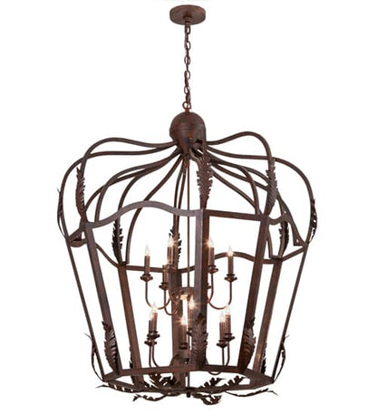12 Light 43" Wide Taper Candle Pendant