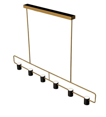 6 Light 72" Wide Linear Pendant